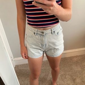 LES BASICS jean shorts